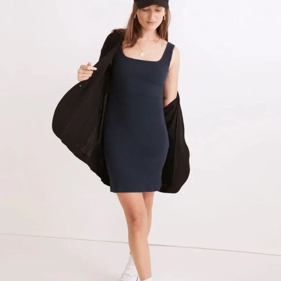 Madewell Navy Sleeveless Mini Dress | S - Picture 5 of 8